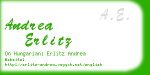 andrea erlitz business card